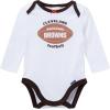 imageGerber NFL babygirls 3piece Onesie Bodysuit Pants ampamp Headband SetBrowns
