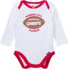 imageGerber NFL babygirls 3piece Onesie Bodysuit Pants ampamp Headband SetChiefs