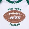 imageGerber NFL babygirls 3piece Onesie Bodysuit Pants ampamp Headband SetJets