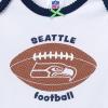 imageGerber NFL babygirls 3piece Onesie Bodysuit Pants ampamp Headband SetSeahawks