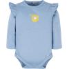 imageGerber babygirls 3piece Long Sleeve Onesies Bodysuit Pants ampamp Headband SetYellow Sunflower