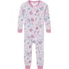 imageGerber babygirls Babygirls 3pack Snug Fit Footless Onepiece Cotton PajamasWoodland Floral