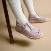 imageModern Moments by Gerber BabyGirls Toddler TStrap Mary Jane FlatLight Lilac Floral