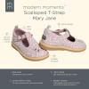 imageModern Moments by Gerber BabyGirls Toddler TStrap Mary Jane FlatLight Lilac Floral
