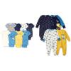 imageGerber 8pack Short Sleeve Onesies and 4Pack Sleep N Play Clothing BundleFox Navy