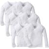 imageGerber Baby 6Pack LongSleeve SideSnap MittenCuff ShirtWhite
