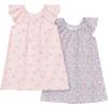 imageGerber Baby Girls Toddler Girls 2pack Fleece NightgownsFlamingoes