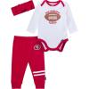 imageGerber NFL babygirls 3piece Onesie Bodysuit Pants ampamp Headband Set49ers