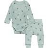 imageModern Moments by Gerber babyboys Long Sleeve Bodysuit and Pant SetBlue Skier
