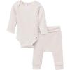 imageModern Moments by Gerber babyboys Long Sleeve Bodysuit and Pant SetOatmeal Heather