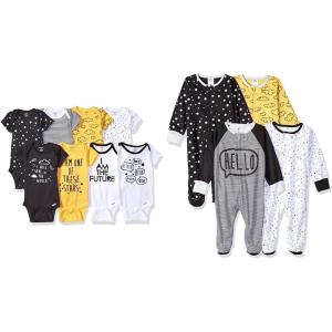 imageGerber 8pack Short Sleeve Onesies and 4Pack Sleep N Play Clothing BundleStar
