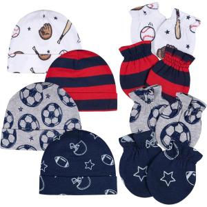 imageGerber Baby Boys Cap and Mitten SetsSports Blue