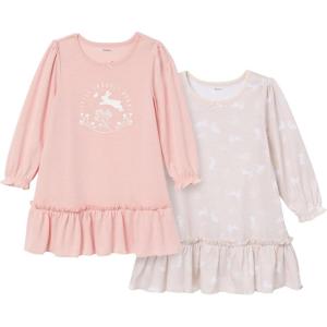imageGerber Baby Girls Toddler Girls 2pack Fleece NightgownsBunny