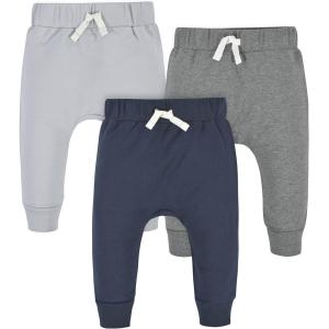 imageGerber BabyBoys Toddler 3Pack Jogger PantsNavyGray