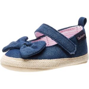 imageGerber BabyGirls Crib Shoes Newborn Infant Toddler Mary JaneChambray Bow