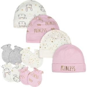 imageGerber babygirls Cap and Mitten SetsPink Princess