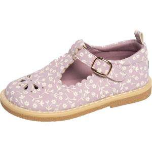 imageModern Moments by Gerber BabyGirls Toddler TStrap Mary Jane FlatLight Lilac Floral