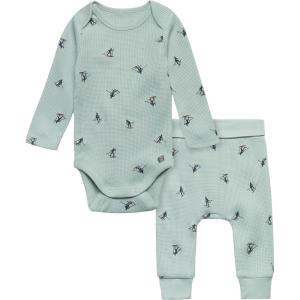 imageModern Moments by Gerber babyboys Long Sleeve Bodysuit and Pant SetBlue Skier