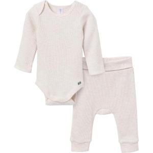 imageModern Moments by Gerber babyboys Long Sleeve Bodysuit and Pant SetOatmeal Heather