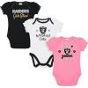 imageGerber NFL babygirls Nfl Team 3 Pack Short Sleeve Onesie BodysuitAlternate
