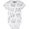 imageGerber Unisex Baby 4 Pack Short Sleeve Bodysuit and 2 Pack Sleep N Play Clothing BundlePink Cat