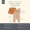 imageModern Moments by Gerber Baby Microplush Overall SetLight Tan