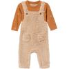 imageModern Moments by Gerber Baby Microplush Overall SetLight Tan