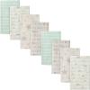 imageGerber UnisexBaby 8Pack Cotton Flannel Burp ClothsElephants and Stars