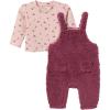 imageModern Moments by Gerber Baby Microplush Overall SetDark Rose