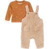 imageModern Moments by Gerber Baby Microplush Overall SetLight Tan