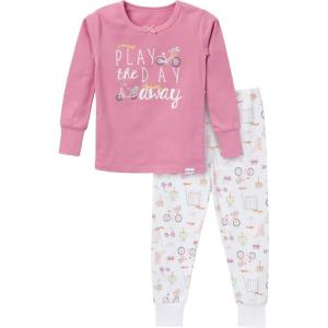 imageGerber Baby Girls Toddler Snug Fit 2Piece Pajama SetPlayground