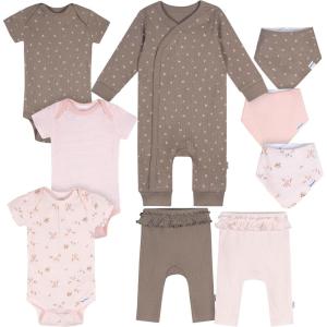 imageGerber unisexbaby 9piece Baby Gift Set for Newborn Boys ampamp Girls  Premium Cotton Baby Essentials Layette SetGarden