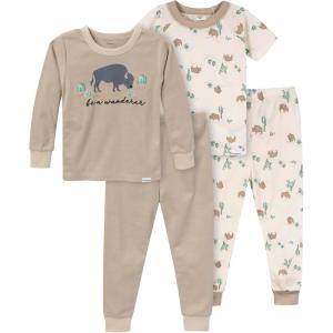 imageGerber Baby Boys Toddler Snug Fit 4Piece Pajama SetBuffalo