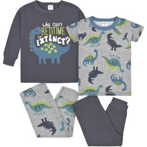 imageGerber Baby Boys Toddler Snug Fit 4Piece Pajama SetEverybody Roar Blue
