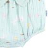 imageGerber Baby Girls Gauze Sleeveless RomperBlue