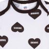 imageGerber NFL babygirls Nfl 3pack Onesie BodysuitBrowns