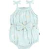 imageGerber Baby Girls Gauze Sleeveless RomperBlue