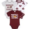 imageGerber NFL babygirls Nfl 3pack Onesie BodysuitWashington Commanders