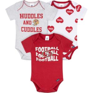 imageGerber NFL babygirls Nfl 3pack Onesie Bodysuit49ers