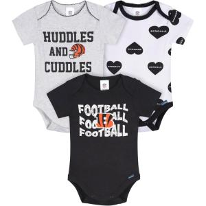imageGerber NFL babygirls Nfl 3pack Onesie BodysuitBengals