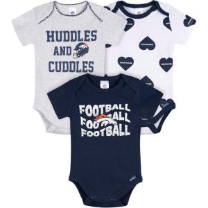 imageGerber NFL babygirls Nfl 3pack Onesie BodysuitBroncos