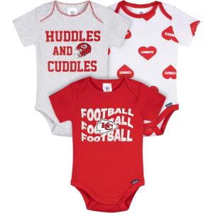 imageGerber NFL babygirls Nfl 3pack Onesie BodysuitChiefs