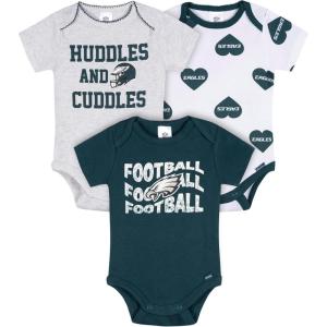 imageGerber NFL babygirls Nfl 3pack Onesie BodysuitEagles