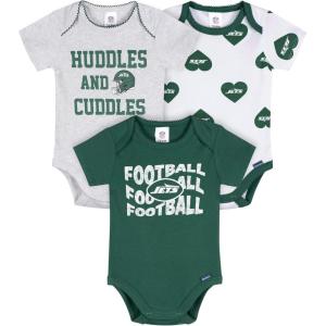 imageGerber NFL babygirls Nfl 3pack Onesie BodysuitJets
