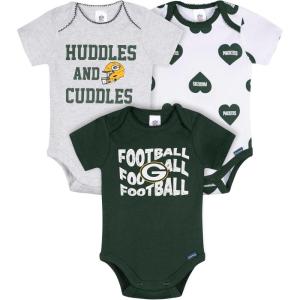imageGerber NFL babygirls Nfl 3pack Onesie BodysuitPackers