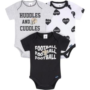 imageGerber NFL babygirls Nfl 3pack Onesie BodysuitSaints
