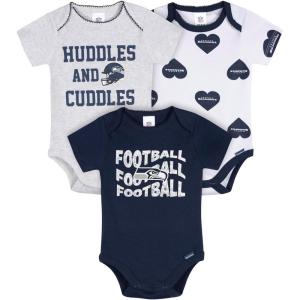 imageGerber NFL babygirls Nfl 3pack Onesie BodysuitSeahawks