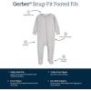 imageGerber unisexbaby Toddler Butterysoft Snug Fit Footed Pajamas With Viscose Made With EucalyptusGlacier Gray