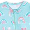 imageGerber unisexbaby Toddler Butterysoft Snug Fit Footed Pajamas With Viscose Made With EucalyptusRainbow Sky