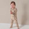 imageGerber unisexbaby Toddler Butterysoft Snug Fit Footed Pajamas With Viscose Made With EucalyptusSpotted Leopard